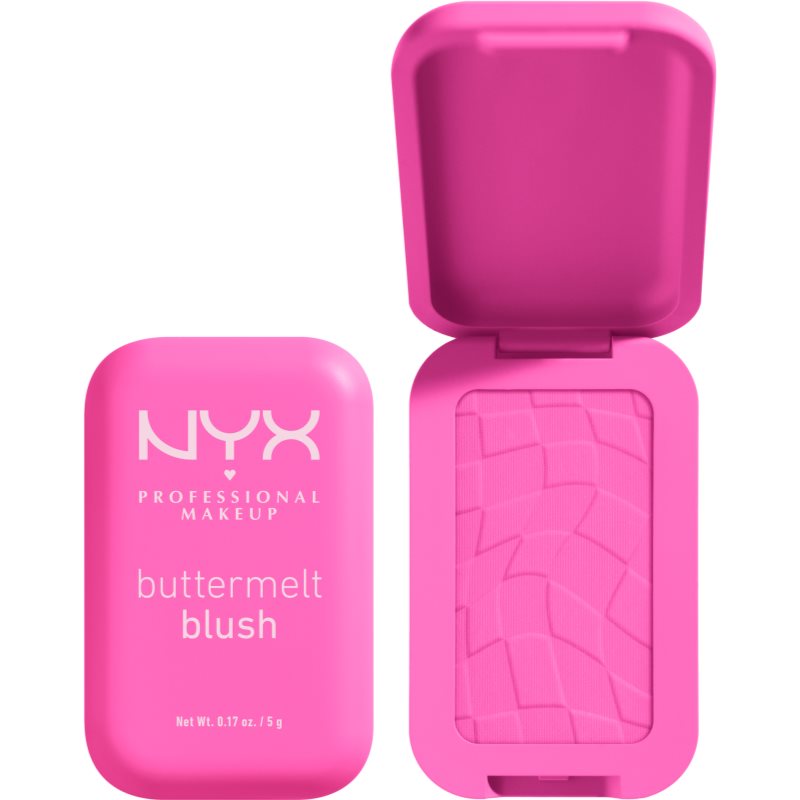 NYX Professional Makeup Buttermelt Blush Powder Blusher Shade 01 My Butta Half 5 G