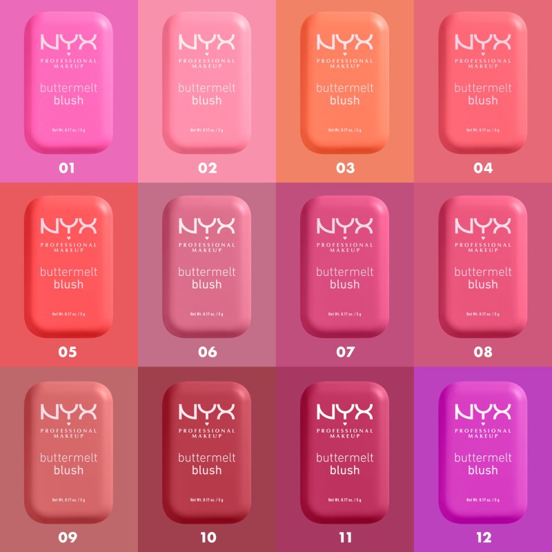 NYX Professional Makeup Buttermelt Blush powder blusher shade 10 Back and Butta 5 g