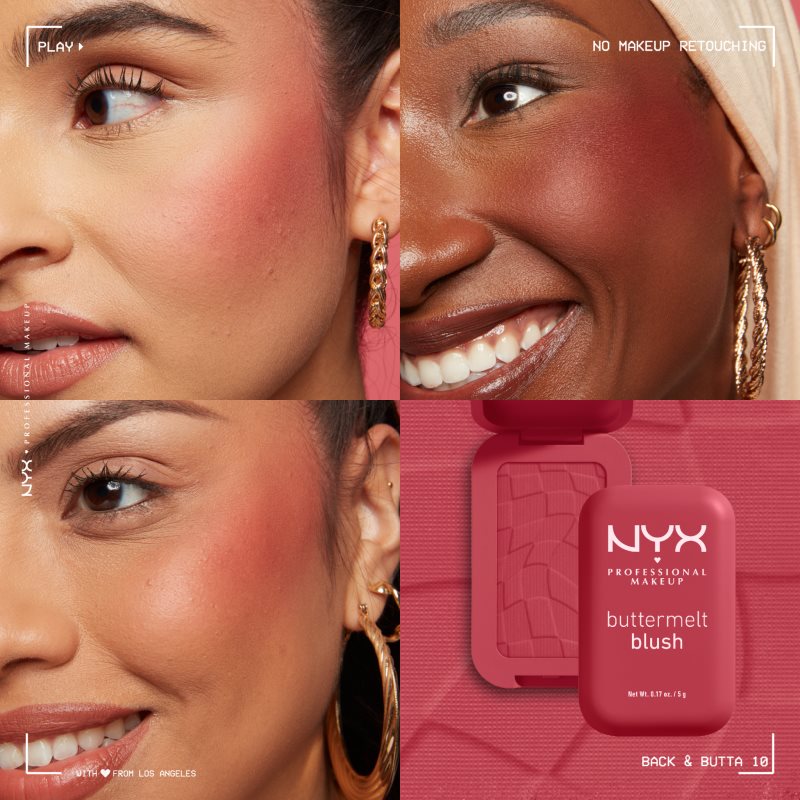 NYX Professional Makeup Buttermelt Blush powder blusher shade 10 Back and Butta 5 g