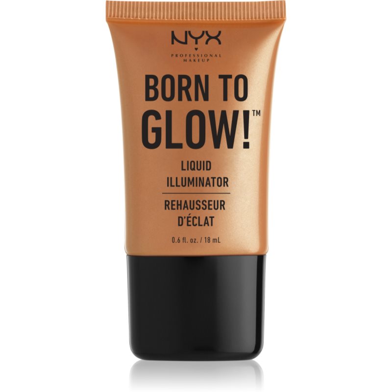 NYX Professional Makeup Born To Glow folyékony bőrélénkítő árnyalat 03 Pure Gold 18 ml