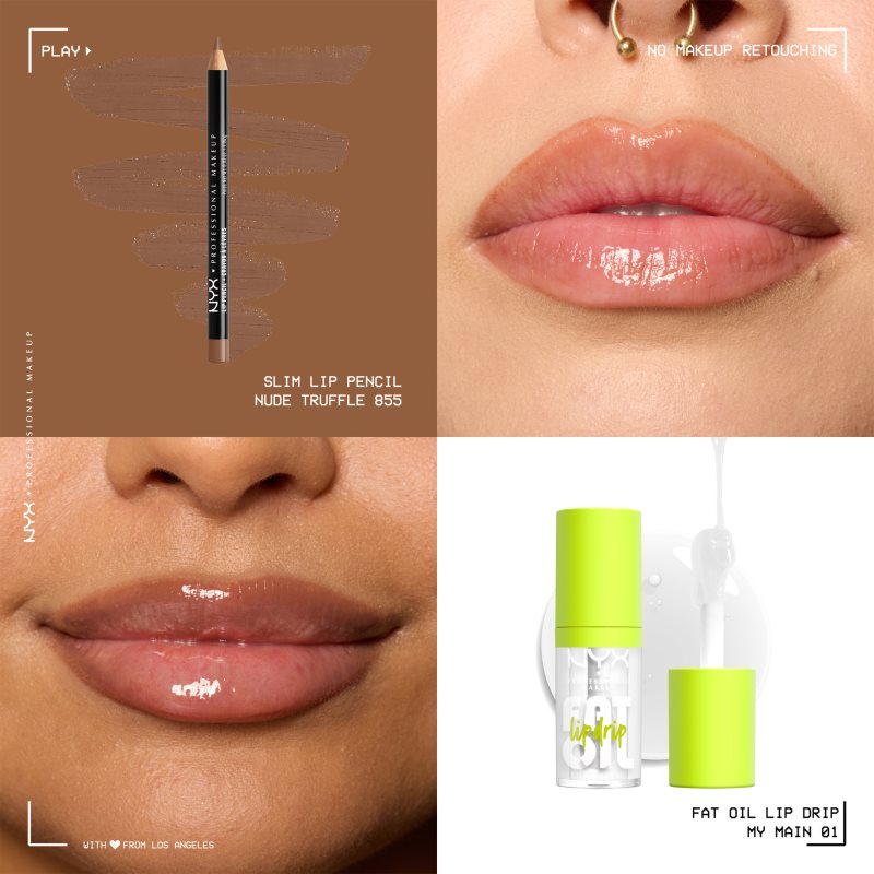 NYX Professional Makeup Fat Oil Lip Drip sada na rty 2 ks