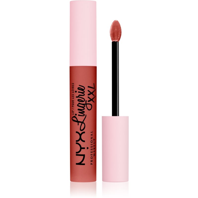 NYX Professional Makeup Lip Lingerie XXL рідка губна помада з матуючим ефектом відтінок 06 - Peach Flirt 4 мл