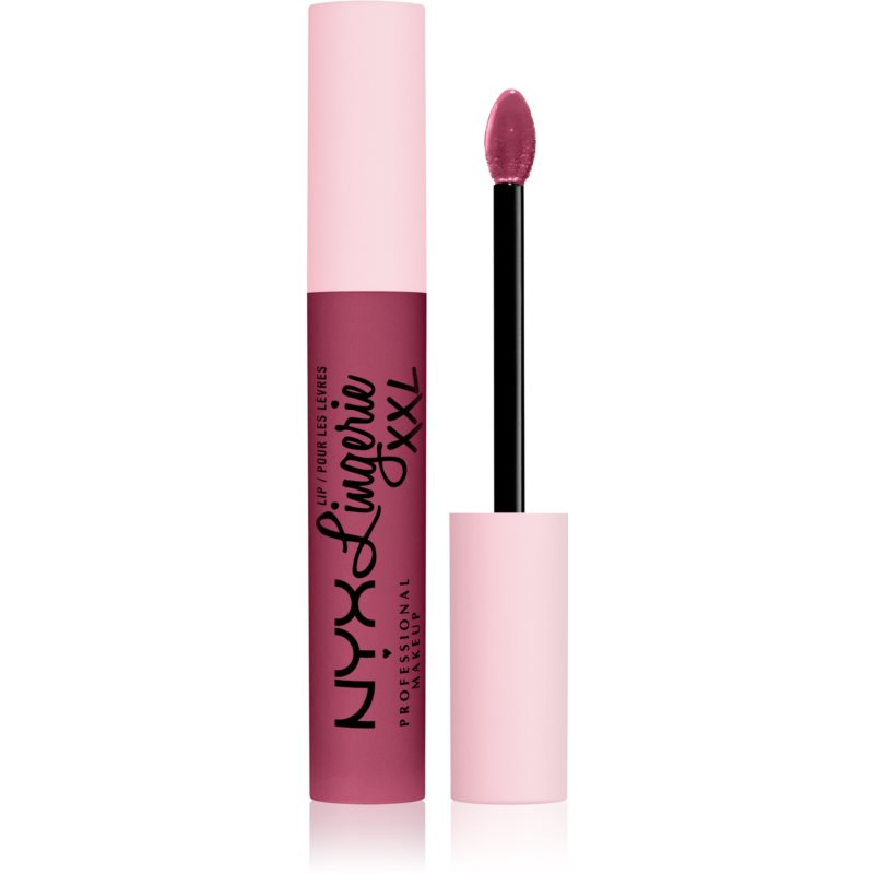 NYX Professional Makeup Lip Lingerie XXL flüssiger Lippenstift mit mattierendem Finish Farbton 13 - Peek show 4 ml