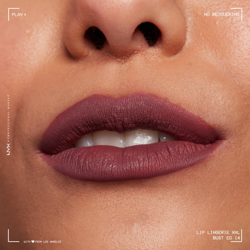 NYX Professional Makeup Lip Lingerie XXL рідка губна помада з матуючим ефектом відтінок Bust Ed 4 мл