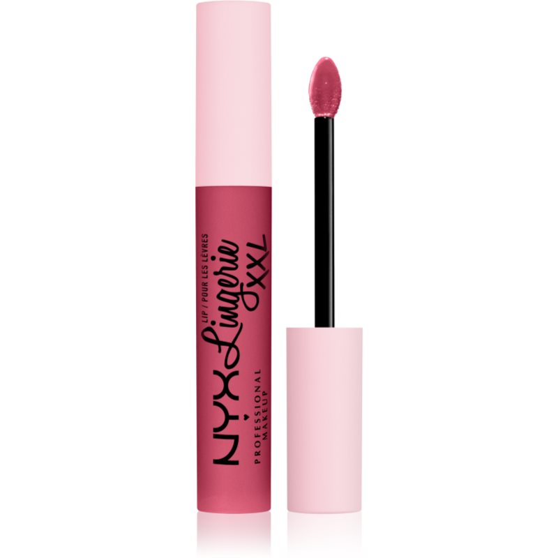 NYX Professional Makeup Lip Lingerie XXL flüssiger Lippenstift mit mattierendem Finish Farbton 15 - Pushd up 4 ml
