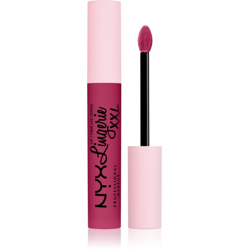 NYX Professional Makeup Lip Lingerie XXL matt folyékony állagú ajakrúzs árnyalat 18 - Stayin Juicy 4 ml