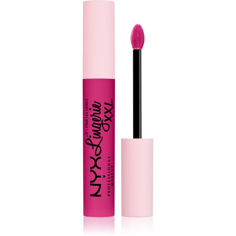NYX Professional Makeup Lip Lingerie XXL matt liquid lipstick shade 19 - Pink hit 4 ml

