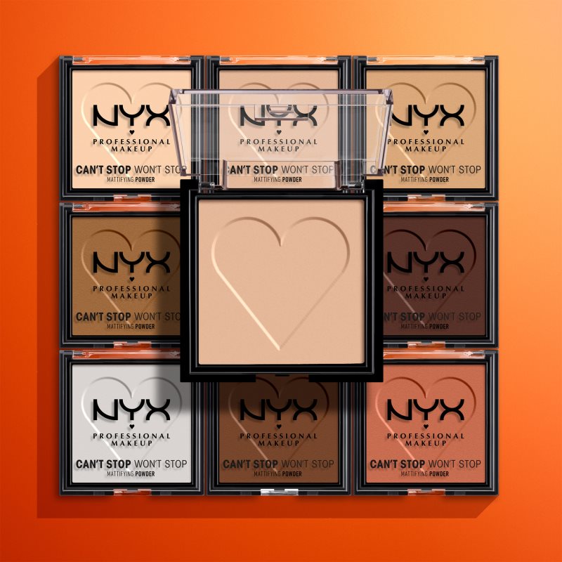 NYX Professional Makeup Can't Stop Won't Stop Mattifying Powder матуюча пудра відтінок 03 Light Medium 6 гр