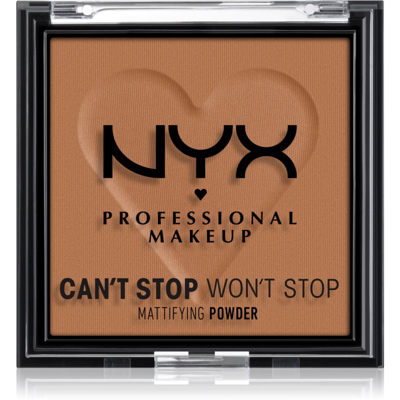 NYX Professional Makeup Can't Stop Won't Stop Mattifying Powder matující pudr odstín 08 Mocha 6 g