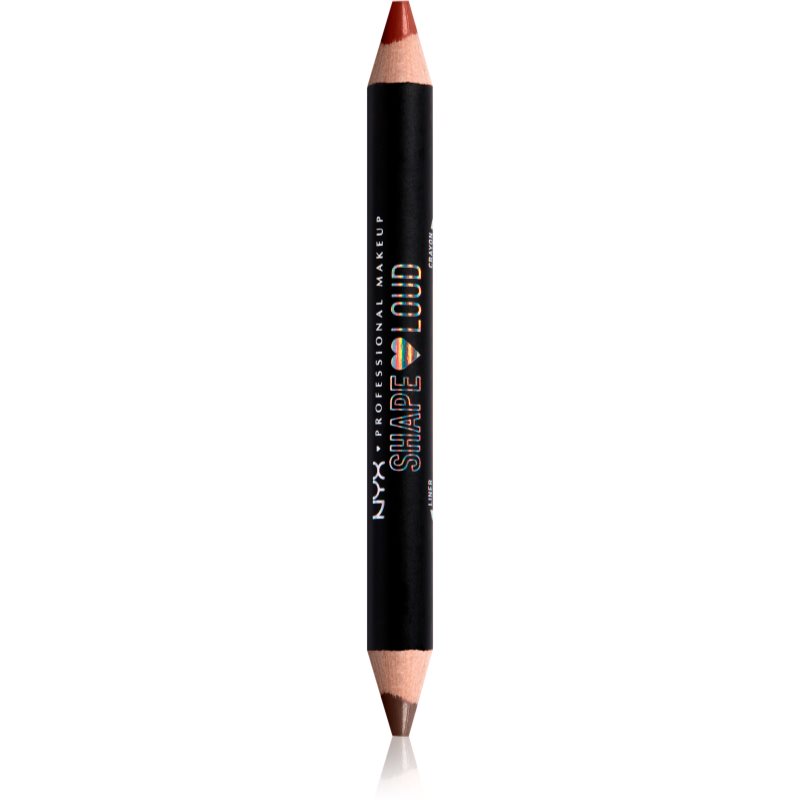 NYX Professional Makeup Lip Liner Duo Pride Line Loud lipstick + lip liner with matt effect shade 02
