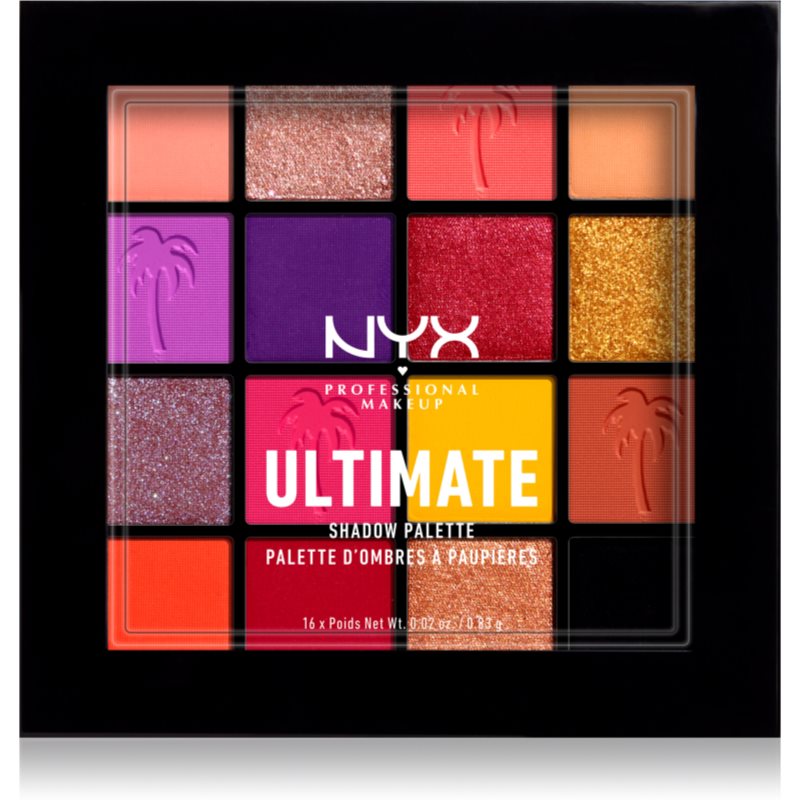 NYX Professional Makeup Ultimate Shadow Palette палетка тіней для очей відтінок 13 - Festival 16 X 0.83 гр