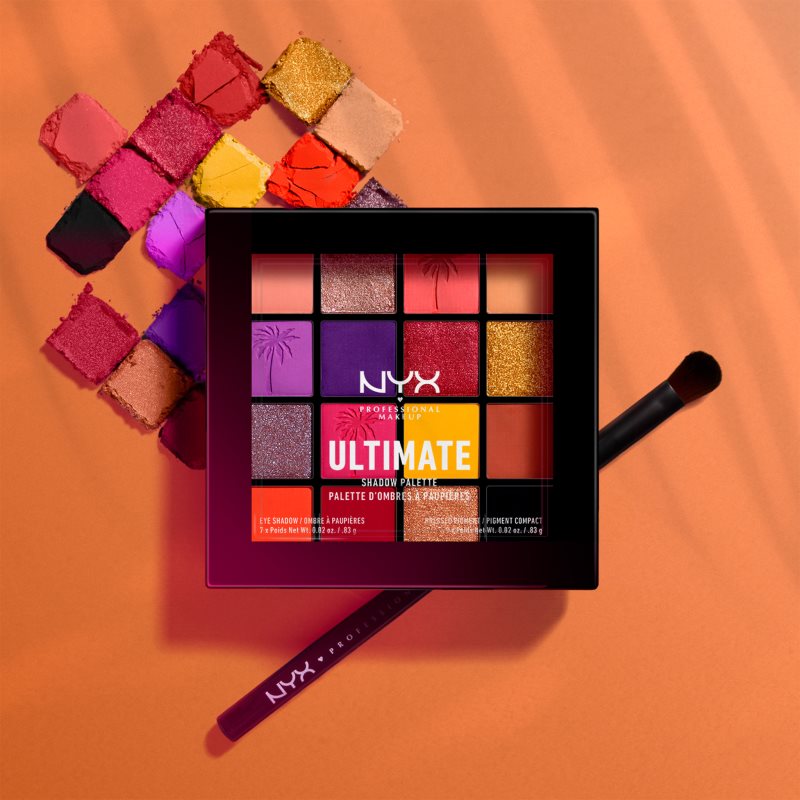 NYX Professional Makeup Ultimate Shadow Palette Eyeshadow Palette Shade 13 - Festival 16 X 0.83 G