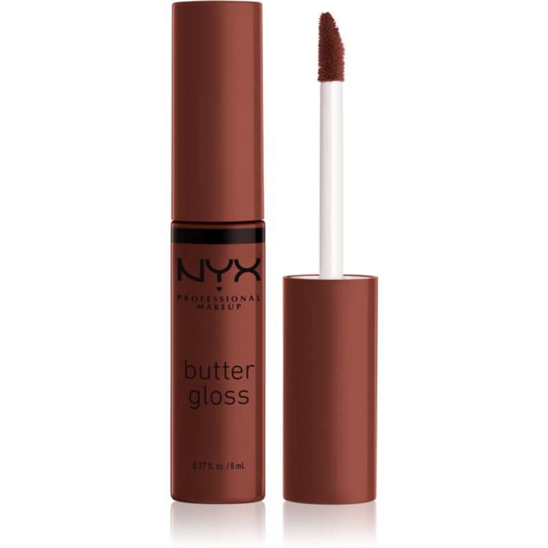 NYX Professional Makeup Butter Gloss lesk na pery odtieň 51 Brownie Drip 8 ml