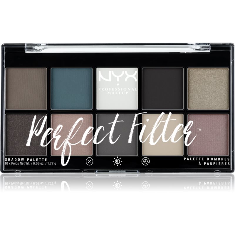 

NYX Professional Makeup Perfect Filter Shadow Palette палітра тіней відтінок 04 Gloomy Days