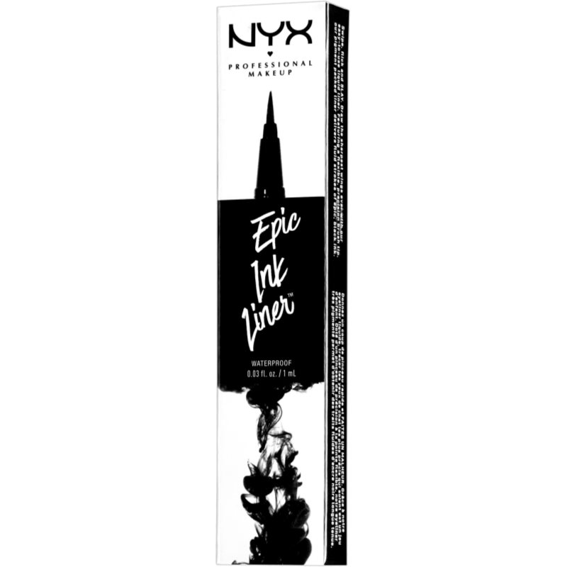 NYX Professional Makeup Epic Ink водостійкий олівець для підводки для точного нанесення відтінок 01 Black 1 мл