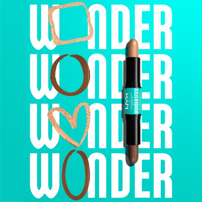 NYX Professional Makeup Wonder Stick Dual Face Lift двосторонній контурний олівець відтінок 05 Medium Tan 2x4 гр