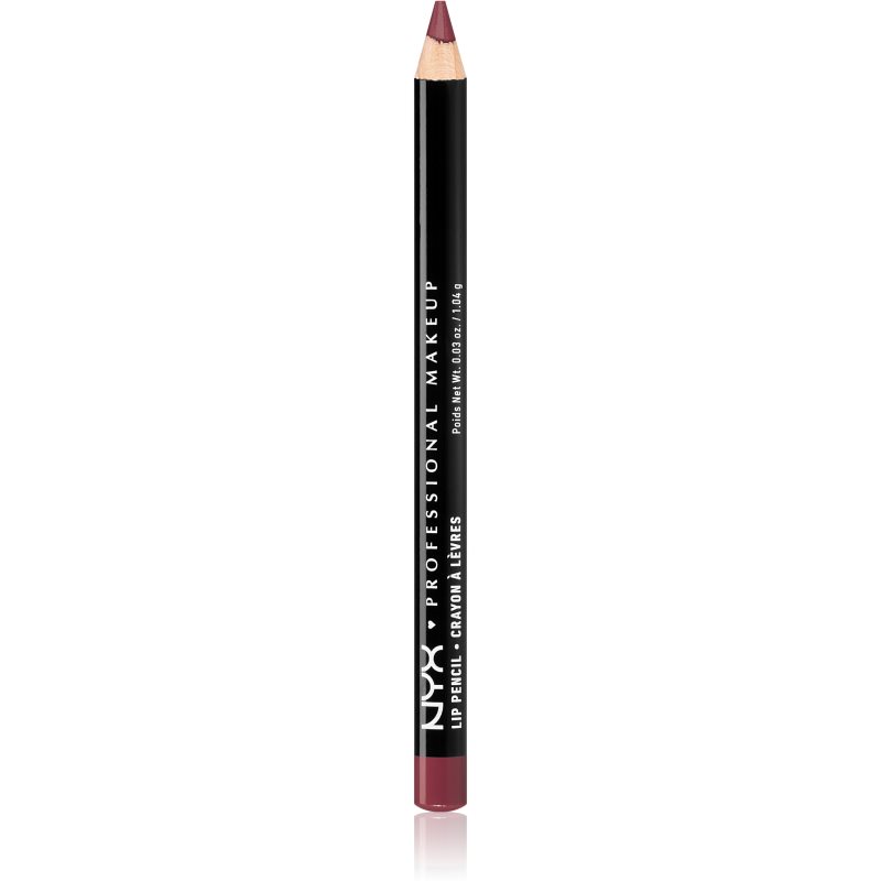 NYX Professional Makeup Slim Lip Pencil Präziser Konturenstift für die Lippen Farbton 803 Burgundy 1 g
