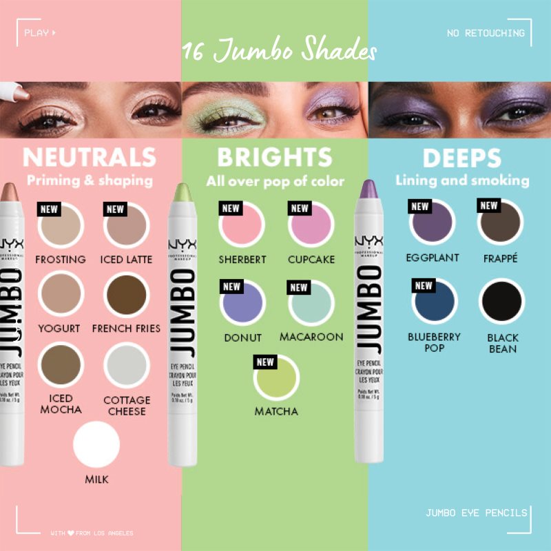 NYX Professional Makeup Jumbo matita occhi colore 611 Yogurt 5 g