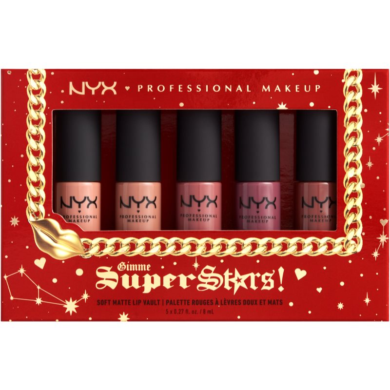 

NYX Professional Makeup Gimme SuperStars! Soft Matte Lip Cream Vault подарунковий набір для губ
