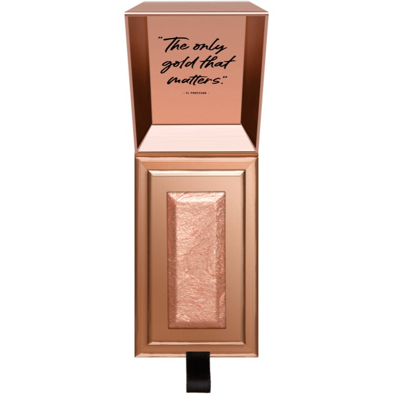 

NYX Professional Makeup La Casa de Papel Gold Bar Highlighter компактний пудровий освітлювач відтінок 02 - Rose Gold