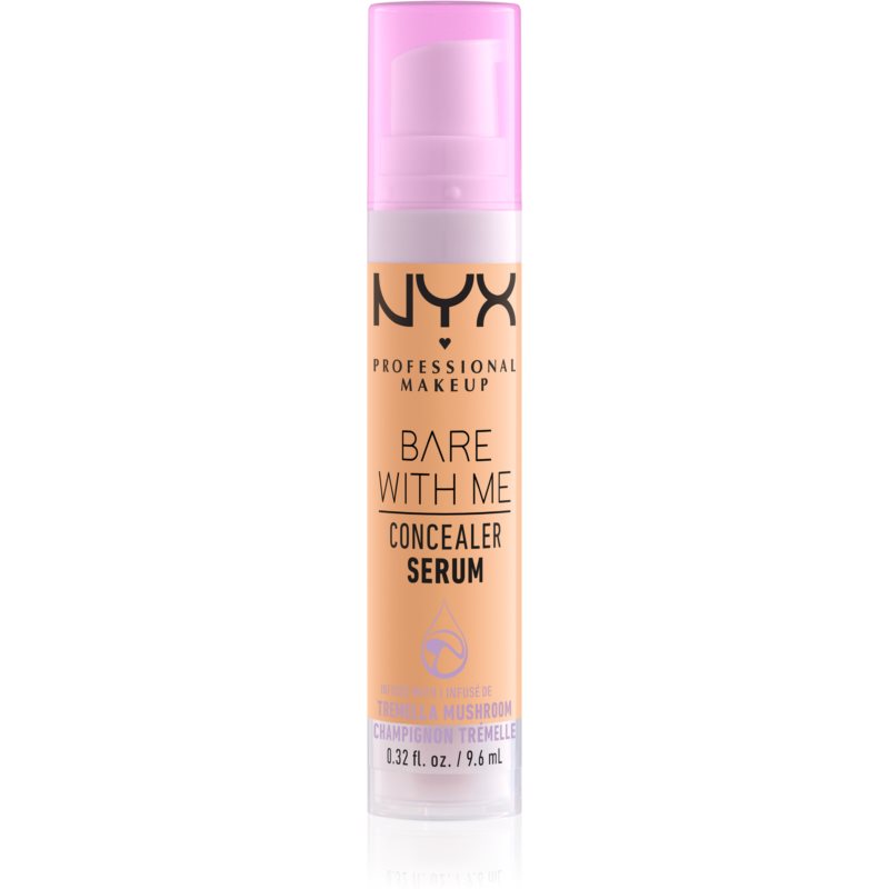 NYX Professional Makeup Bare With Me Concealer Serum drėkinamasis maskuoklis „Du viename“ atspalvis 06 Tan 9,6 ml