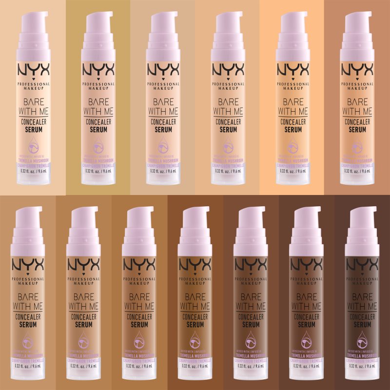 NYX Professional Makeup Bare With Me Concealer Serum зволожуючий коректор 2 в 1 відтінок 07 Medium 9,6 мл