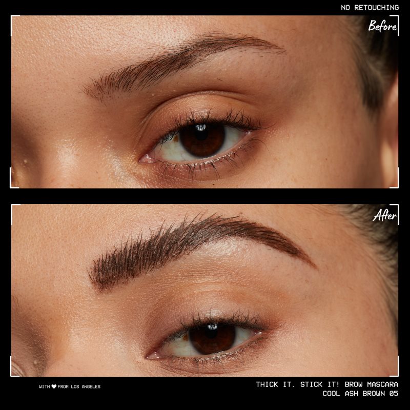 NYX Professional Makeup Thick It Stick It Brow Mascara туш для брів відтінок 05 Ash Brown 7 мл