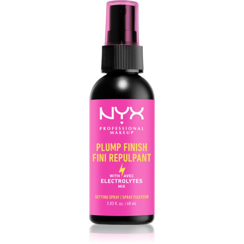 NYX Professional Makeup Plump Finish Setting Spray Make-up Fixierspray mit Vitaminen 60 ml