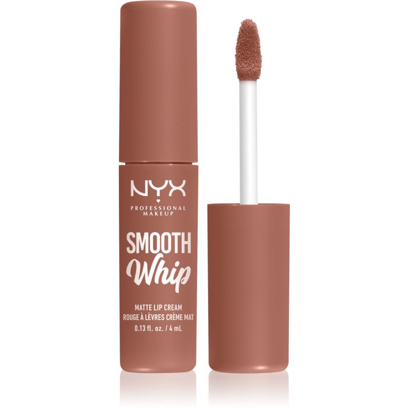 NYX Professional Makeup Smooth Whip Matte Lip Cream seidiger Lippenstift mit glättender Wirkung Farbton 01 Pancake Stacks 4 ml
