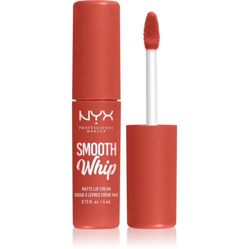 NYX Professional Makeup Smooth Whip Matte Lip Cream bársonyos rúzs kisimító hatással árnyalat 02 Kitty Belly 4 ml