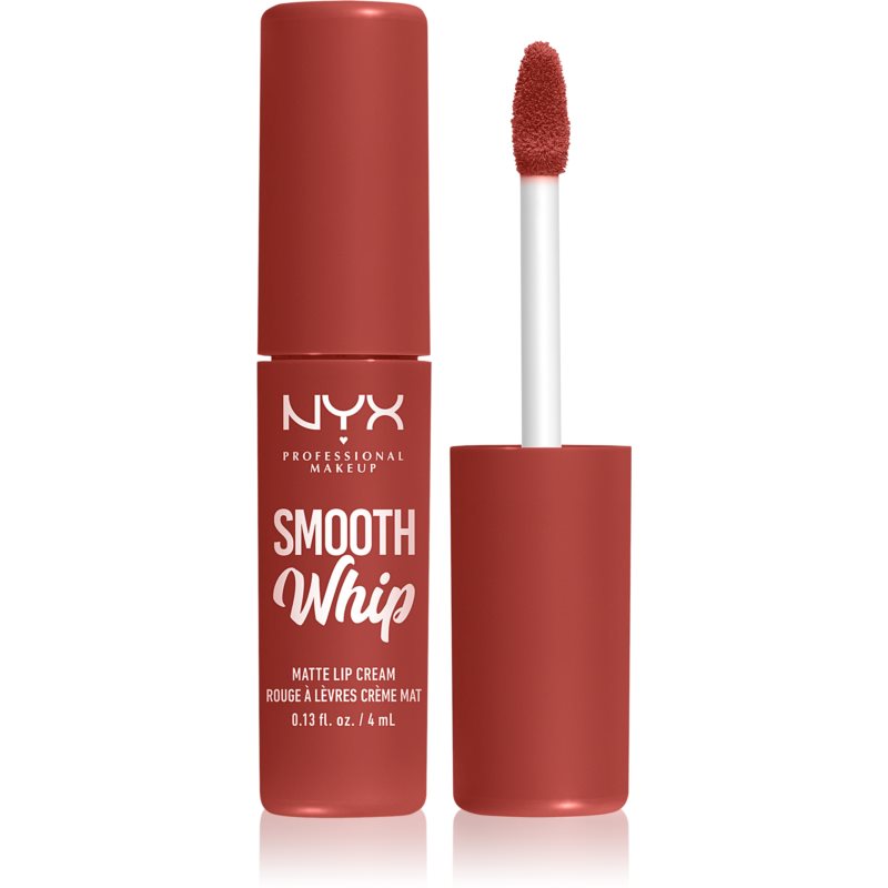 NYX Professional Makeup Smooth Whip Matte Lip Cream оксамитова помада з розгладжуючим ефектом відтінок 03 Latte Foam 4 мл