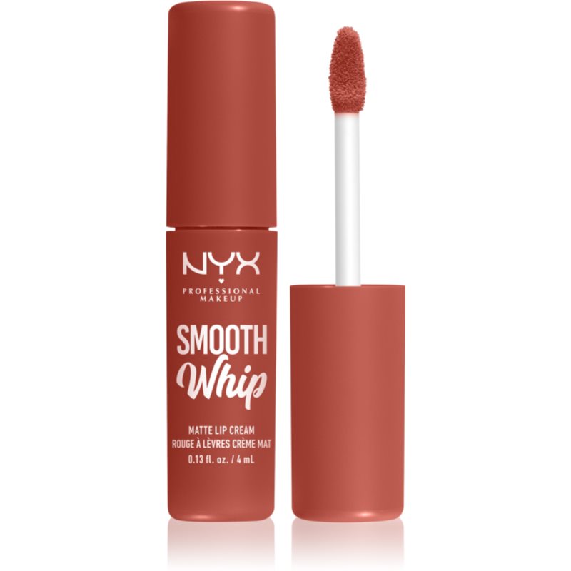 NYX Professional Makeup Smooth Whip Matte Lip Cream оксамитова помада з розгладжуючим ефектом відтінок 07 Pushin' Cushion 4 мл