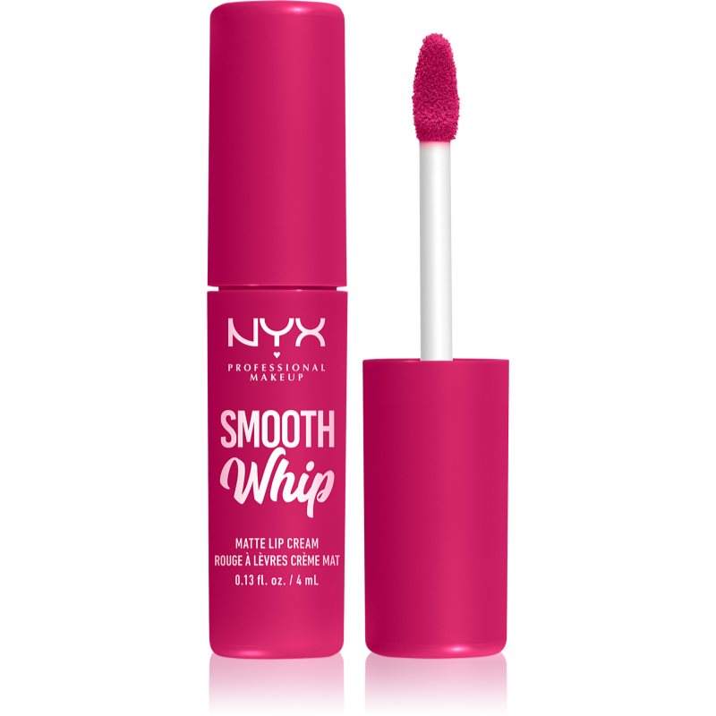 NYX Professional Makeup Smooth Whip Matte Lip Cream bársonyos rúzs kisimító hatással árnyalat 09 Bday Frosting 4 ml