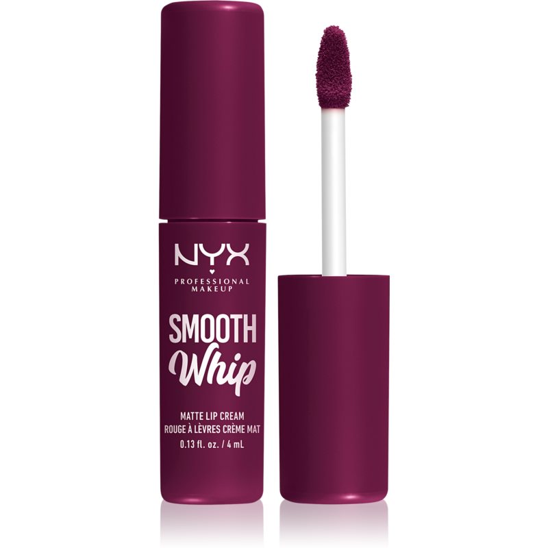 NYX Professional Makeup Smooth Whip Matte Lip Cream bársonyos rúzs kisimító hatással árnyalat 11 Berry Bed Sheers 4 ml