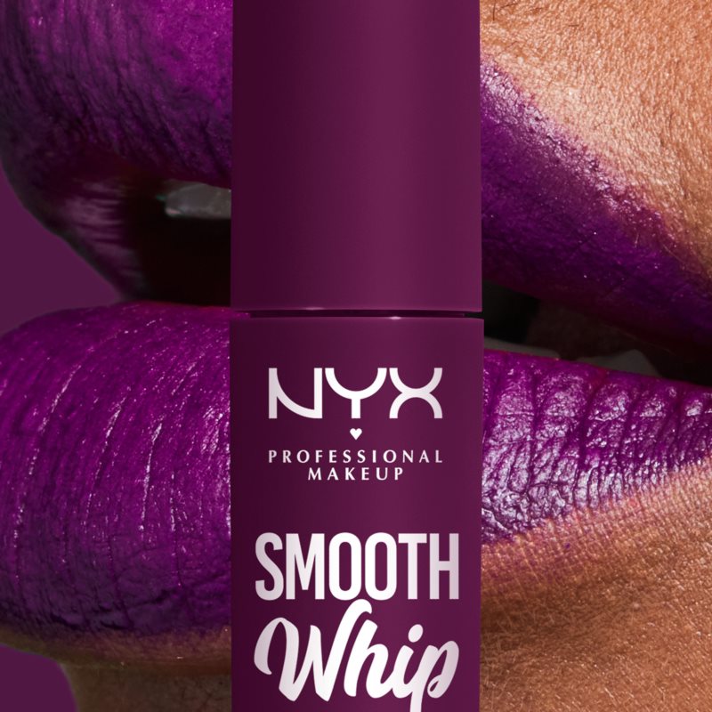 NYX Professional Makeup Smooth Whip Matte Lip Cream Velvet Lipstick With Smoothing Effect Shade 11 Berry Bed Sheers 4 Ml