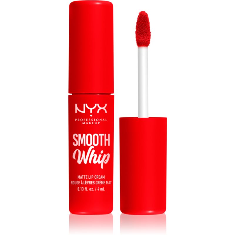 NYX Professional Makeup Smooth Whip Matte Lip Cream bársonyos rúzs kisimító hatással árnyalat 12 Icing On Top 4 ml
