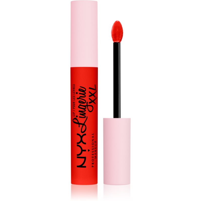 NYX Professional Makeup Lip Lingerie XXL matt liquid lipstick shade 27 - On Fuego 4 ml
