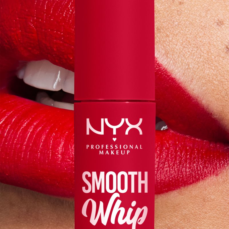 NYX Professional Makeup Smooth Whip Matte Lip Cream оксамитова помада з розгладжуючим ефектом відтінок 13 Cherry Creme 4 мл