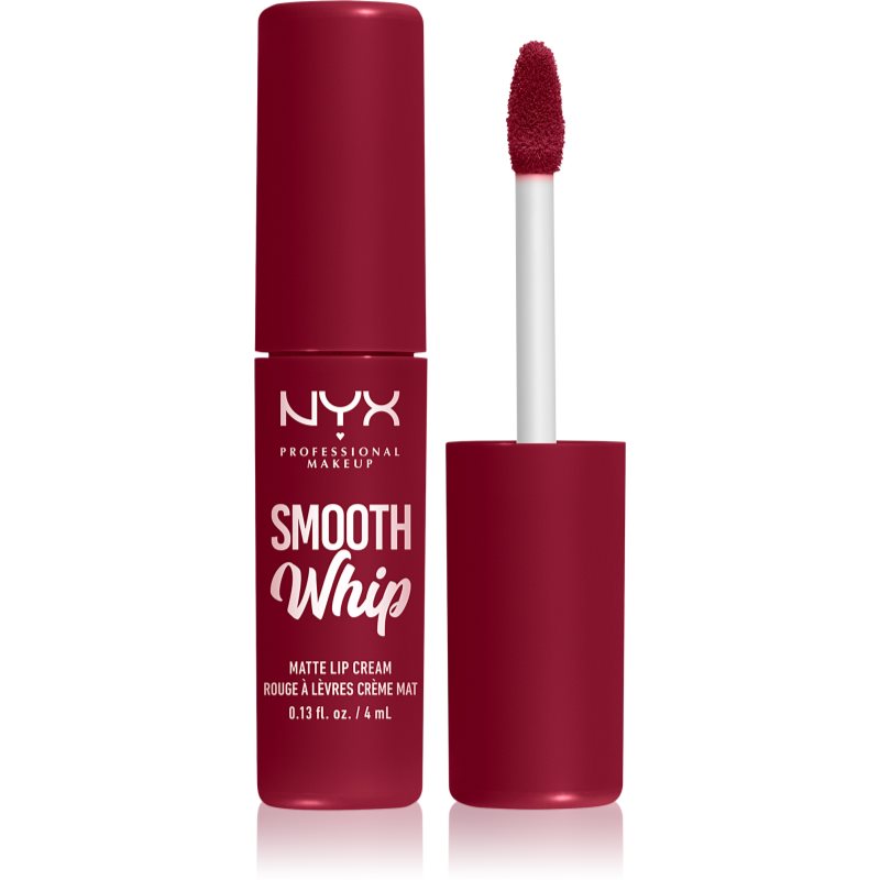 NYX Professional Makeup Smooth Whip Matte Lip Cream bársonyos rúzs kisimító hatással árnyalat 15 Chocolate Mousse 4 ml