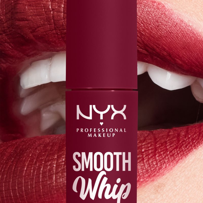 NYX Professional Makeup Smooth Whip Matte Lip Cream Velvet Lipstick With Smoothing Effect Shade 15 Chocolate Mousse 4 Ml