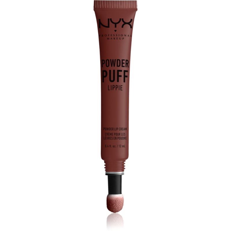 NYX Professional Makeup Powder Puff Lippie matt ajakrúzs párnázott applikátorral árnyalat 01 Cool Intentions 12 ml