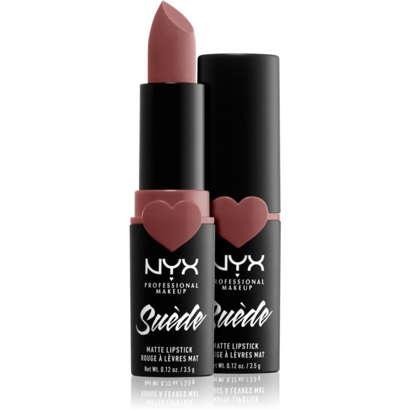 NYX Professional Makeup Suede Matte  Lipstick Mattierender Lippenstift Farbton 05 Brunch Me 3.5 g