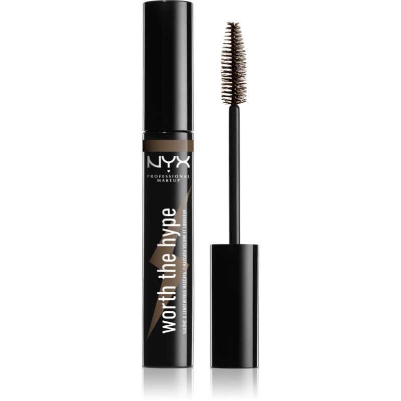 

NYX Professional Makeup Worth The Hype туш для вій відтінок 02 Brownish Black