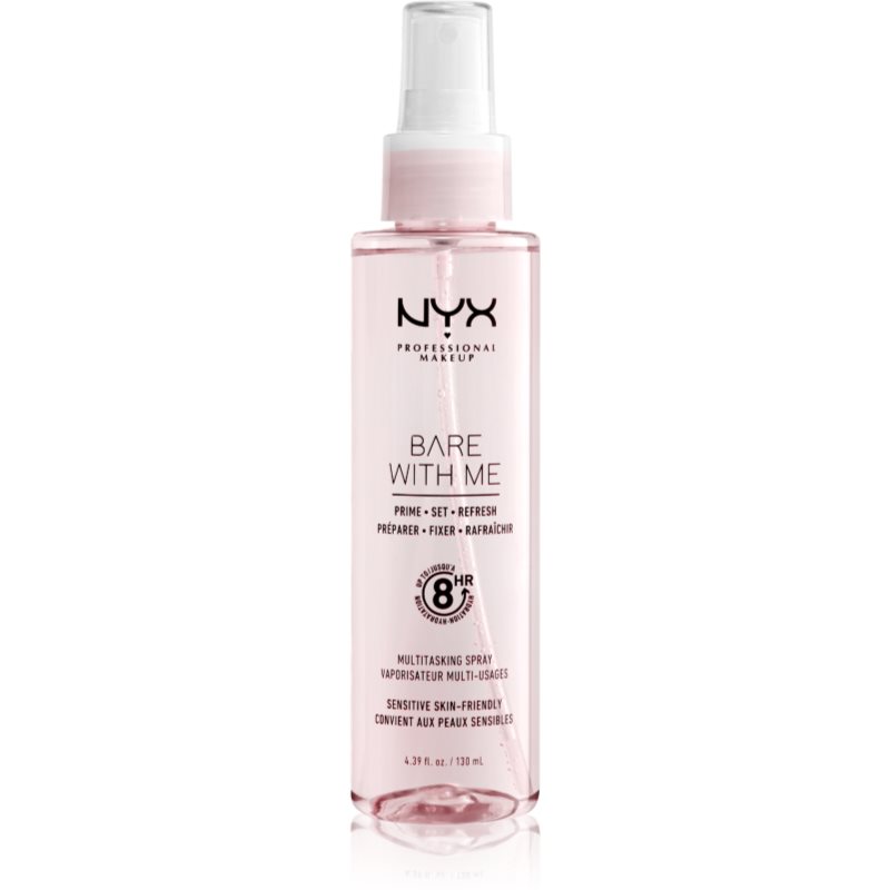 NYX Professional Makeup Bare With Me Prime-Set-Refresh Multitasking Spray lengvos tekstūros daugiafunkcis purškiklis 130 ml