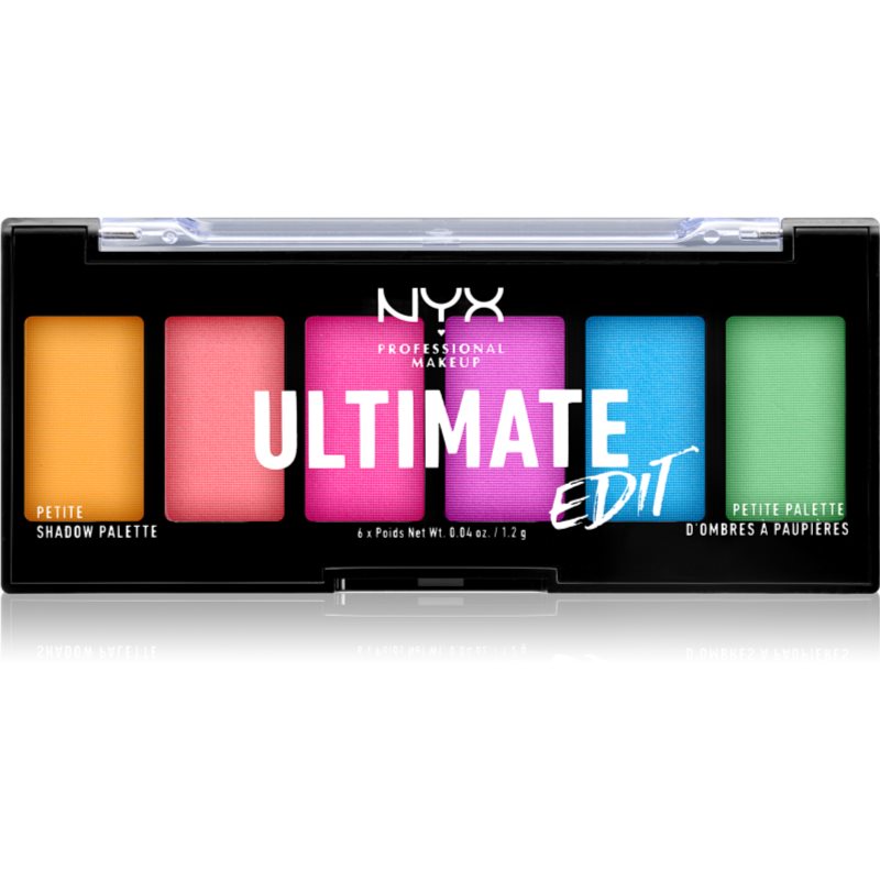 NYX Professional Makeup Ultimate Edit Petite Shadow палетка тіней для очей відтінок 02 Brights 6x1.2 гр