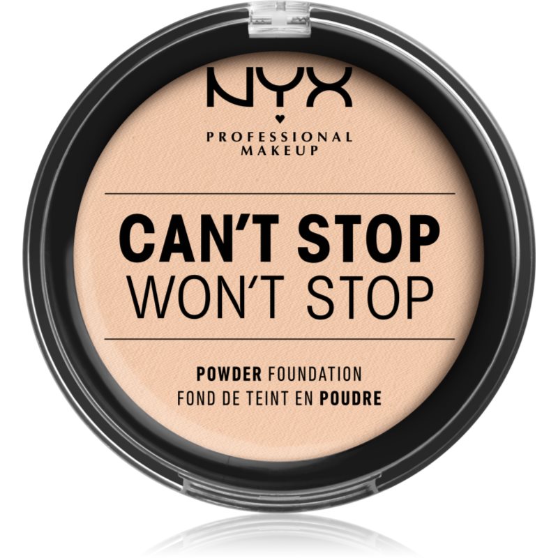 

NYX Professional Makeup Can't Stop Won't Stop Powder Foundation компактна тональна крем-пудра відтінок 4 - Light Ivory