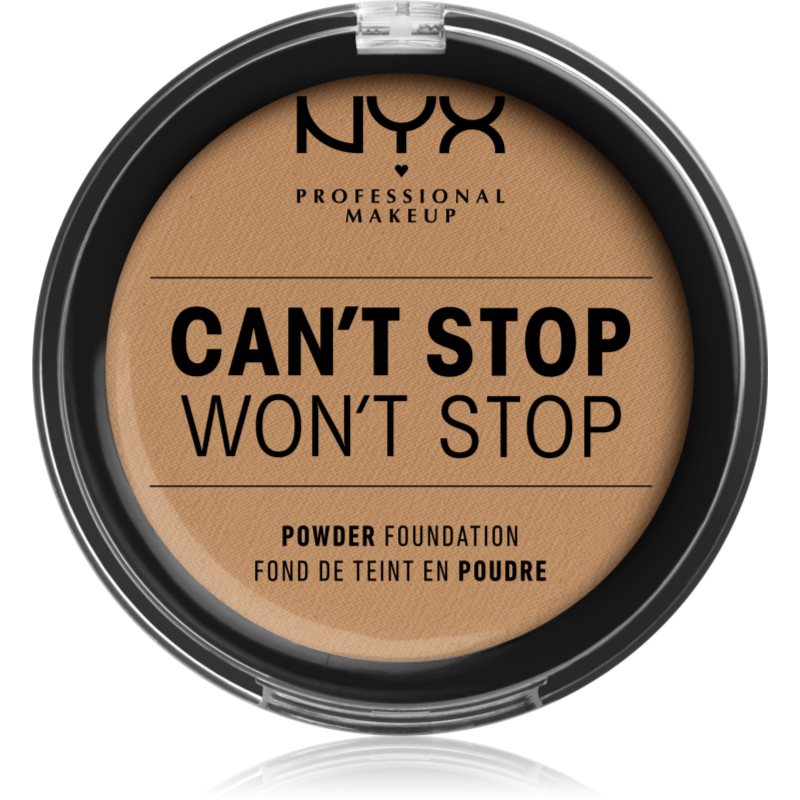 

NYX Professional Makeup Can't Stop Won't Stop Powder Foundation компактна тональна крем-пудра відтінок 15 Caramel