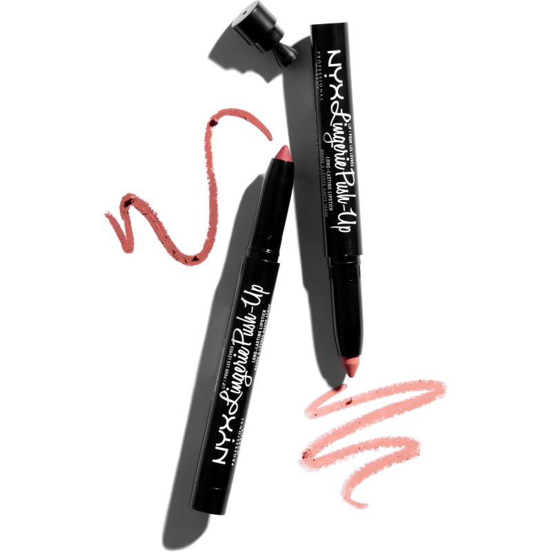 NYX Professional Makeup Lip Lingerie Push-Up Long-Lasting Lipstick матуюча помада у формі олівця відтінок BEDTIME FLIRT 1.5 гр