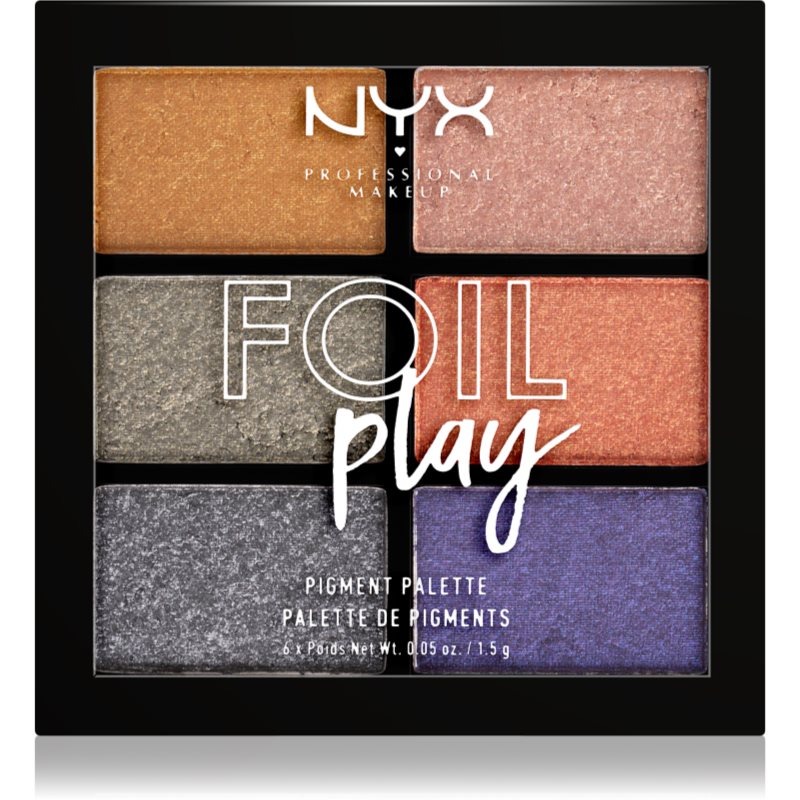 

NYX Professional Makeup Foil Play палітра тіней відтінок 01 Magnetic Pull