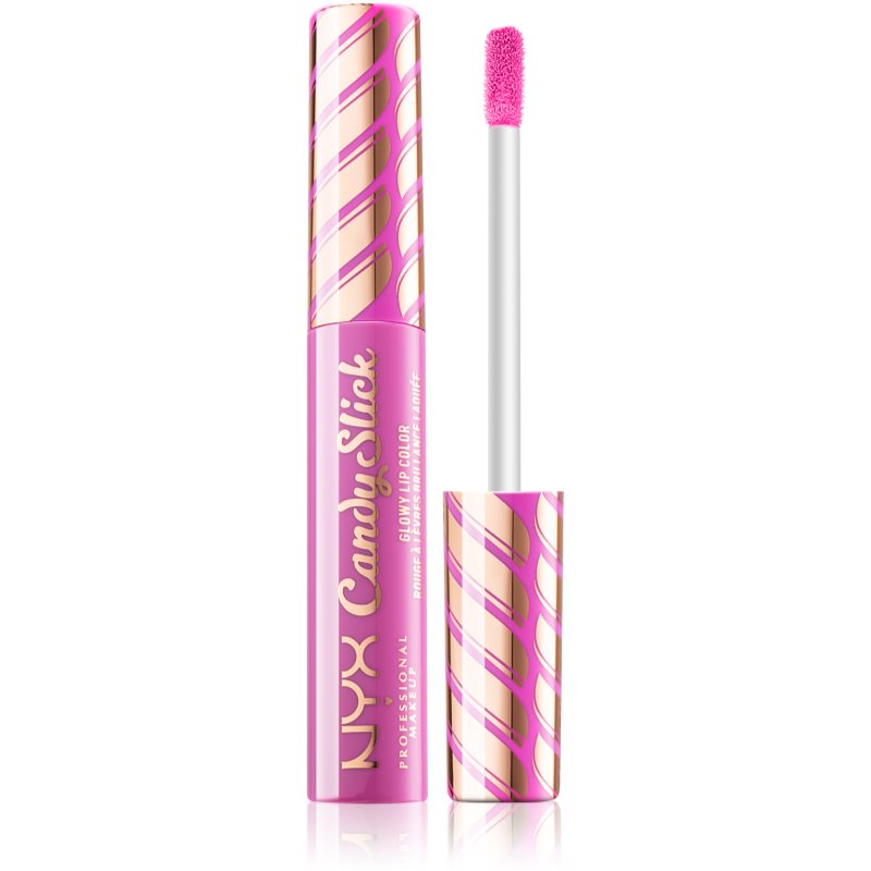 

NYX Professional Makeup Candy Slick Glowy Lip Color високопігментований блиск для губ відтінок 06 Birthday Sprinkles
